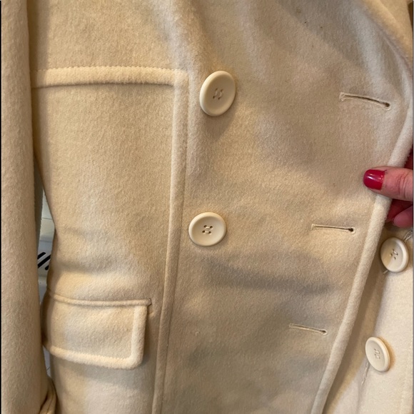 Moda International Cream Peacoat - Picture 8 of 9